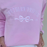 Southern Drifter Bow Crewneck - Pink