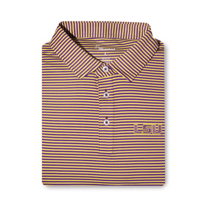 Bluecrest - University Stripe Performance Polo - LSU