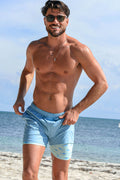 Bermies - 5.5" INSEAM LINED GYM SHORTS - Blue Great White