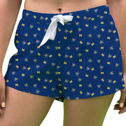 McNeese State Cowboys  All Over Logo Women Lounge Shorts