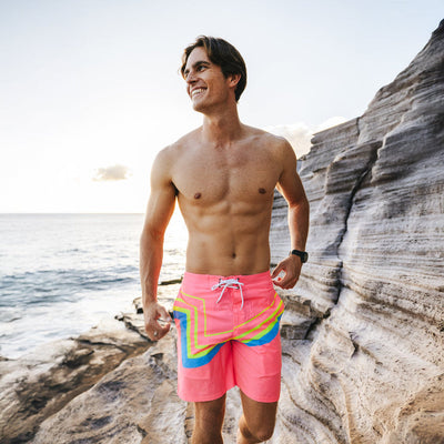 Bermies - 8” INSEAM HYBRID BOARDSHORTS - Pinki