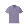 Southern Marsh - Bermuda Performance Polo - Panama Stripe - Purple & Yellow