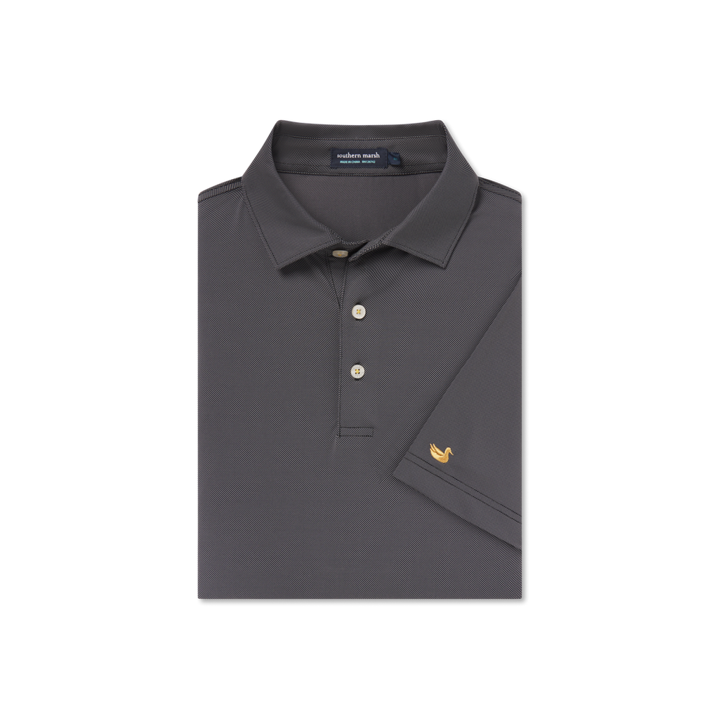 Southern Marsh-Varsity Performance Polo-Black w/Gold