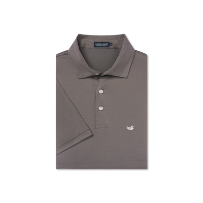 Southern Marsh-Bermuda Performance Polo - Wellington Stripe