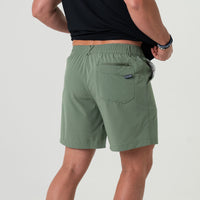 Burlebo - Everyday Short - Light Sage - Fish Toss Pocket