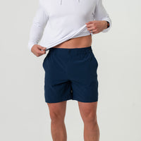Burlebo - Everyday Short - Deep Water Navy - Mayan Pocket