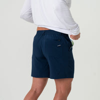 Burlebo - Everyday Short - Deep Water Navy - Mayan Pocket