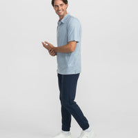 Southern Shirt Heather Madison Stripe Polo - Classic Navy