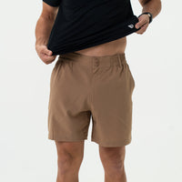 Burlebo - Everyday Short - Desert Tan - All Over Ducks Pocket