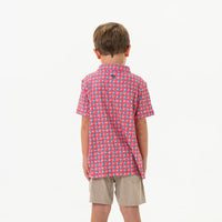 Burlebo - Youth Polo - American Flag Print