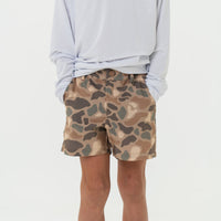 Burlebo - Youth Everyday Short - Pintail Camo - Brown Pocket