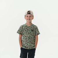 Burlebo - Youth Retro Duck Camo SS Tee - BURLEBO Duck