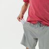 Burlebo - Youth Athletic Short - Light Grey - Grey Aztec