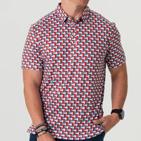 Burlebo - Performance Polo - Texas Flag