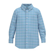 Southern Shirt Co. - Youth Samford Check LS Button Up - Aquaverde