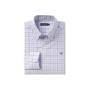 Southern Marsh - Chateau Windowpane Dress Shirt - Navy & French Blue