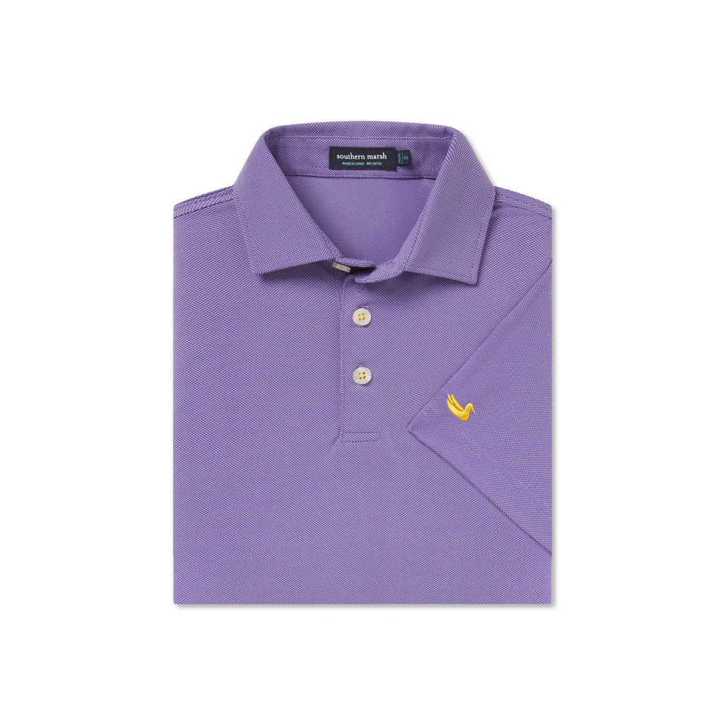 Southern Marsh Youth  Purple Performance Polo