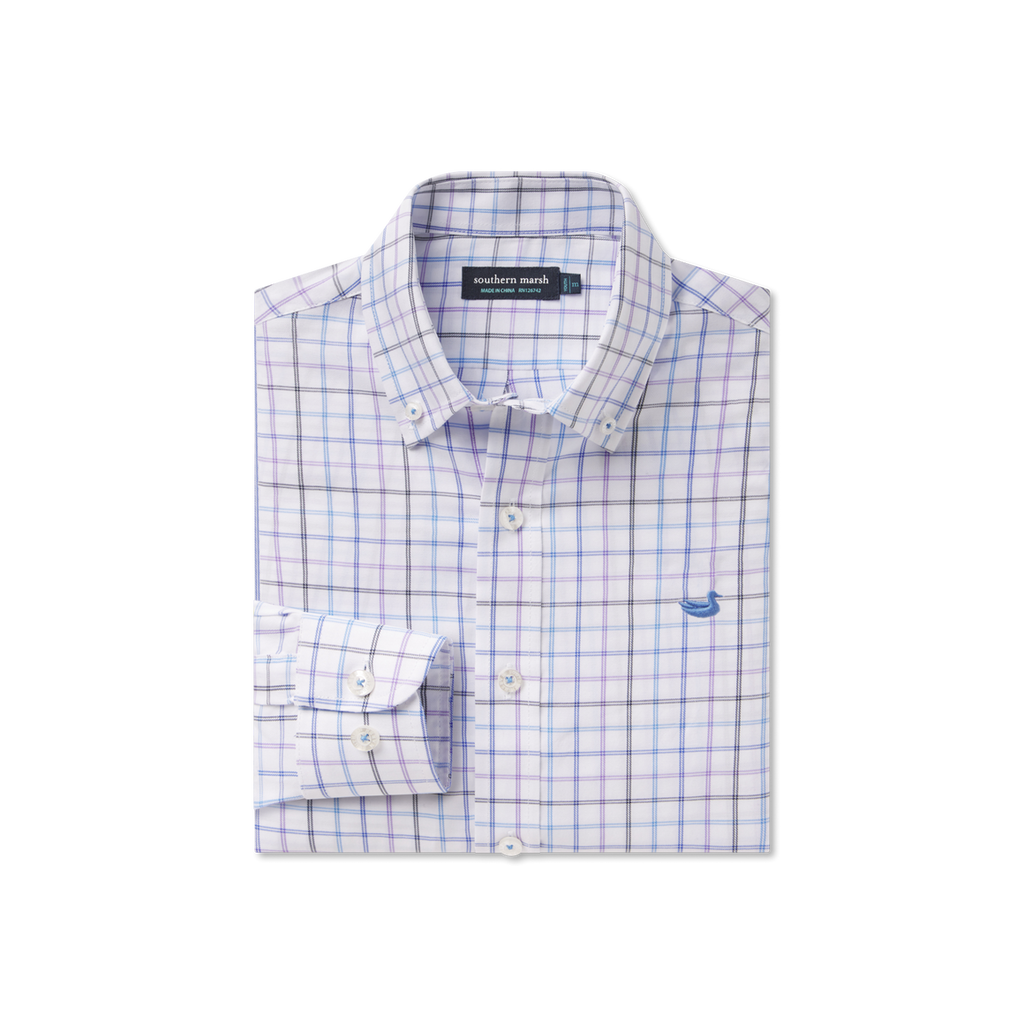 Southern Marsh - Youth Chateau Windowpane Dress Shirt