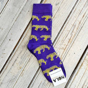 Nolaverse Geaux Tiger Sock-Purple