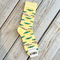 Mardi Animal Socks - Yellow