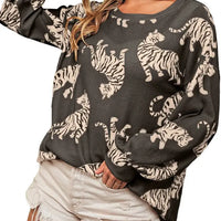 Lively Tiger Casual Sweatshirt