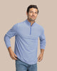 Southern Tide - Cruiser Micro-Stripe Heather Quarter Zip