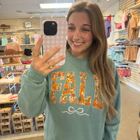 Pumpkin Fall Bow Coquette Sweatshirt