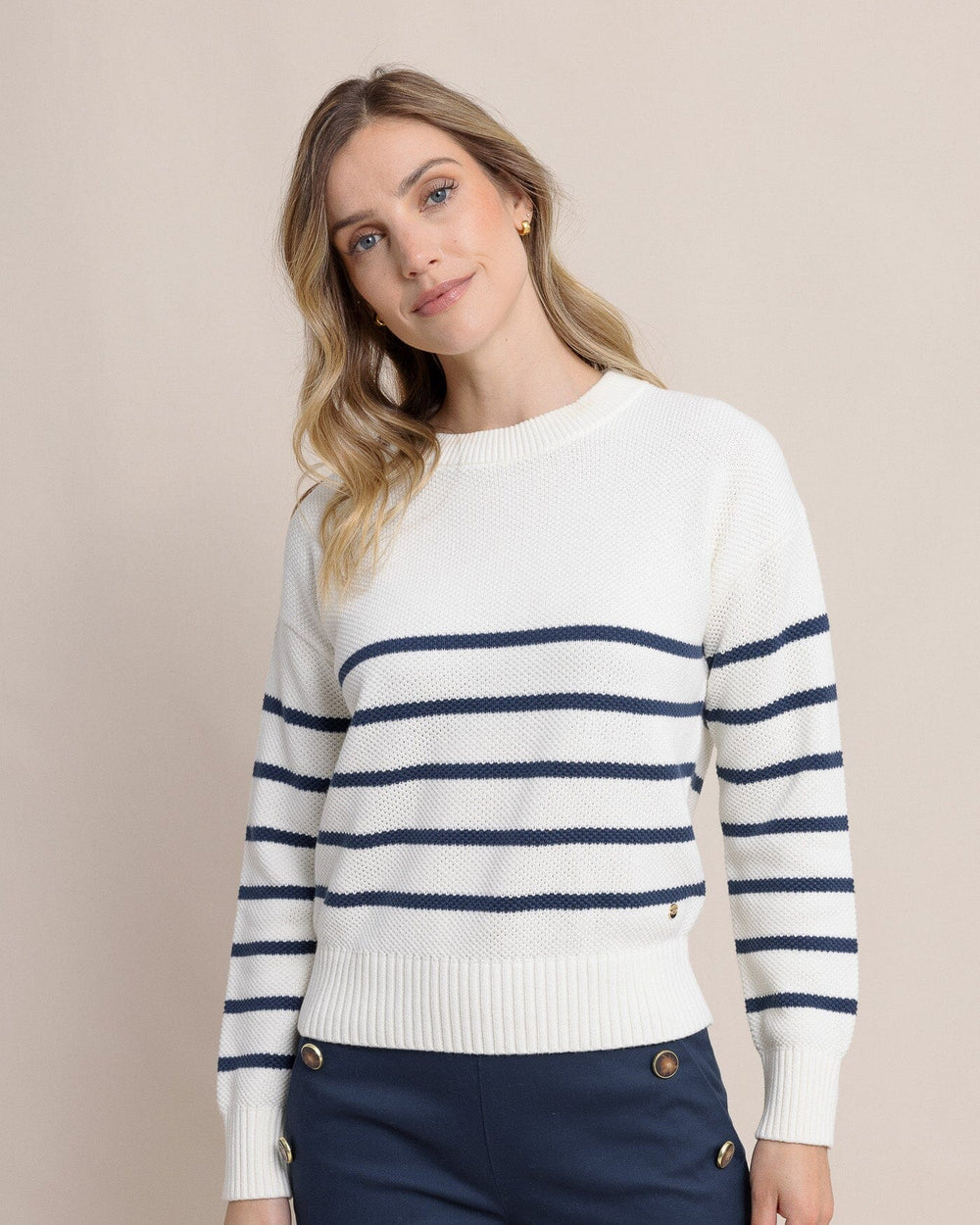 Southern Tide - Haisley Stripe Crew Neck Sweater