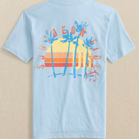 Southern Tide - Kids Sunset Palms Short Sleeve T-Shirt