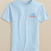 Southern Tide - Kids Sunset Palms Short Sleeve T-Shirt