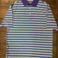 Southern Marsh- Toulouse Stripe Performance Polo
