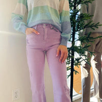 Special A High Rise Color Dad Jeans - Lavender