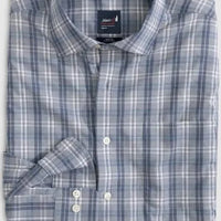 Johnnie-O Stowe Performance Button Down L/S Shirt - Charcoal