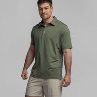 Southern Shirt Co. - Grayton Heather Polo - Thyme
