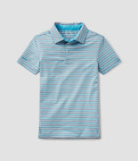 Southern Shirt Co. - Youth Boys Sawgrass Stripe Polo - Marina
