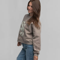 Southern Shirt Co - Preppy Front Print Sweatshirt - Hazelnut