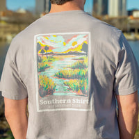 Southern Shirt Co. - Marshland Glades Tee - Harbor Slate