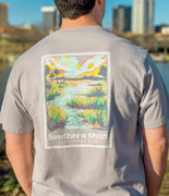 Southern Shirt Co. - Marshland Glades Tee - Harbor Slate