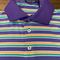Southern Marsh- Toulouse Stripe Performance Polo