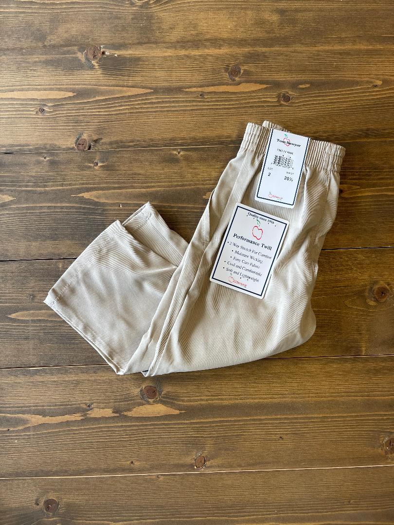 Khaki Pull-On Performance Pants - Boys