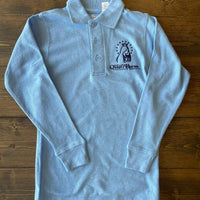 OLQH Light Blue Knit Polo L/S