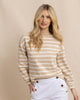 Southern Tide - Zayla Striped T - Irish Cream