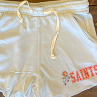 Saints Lounge Matching Crop/Short Set