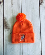 Saints Orange Angel Beanie W/Pom